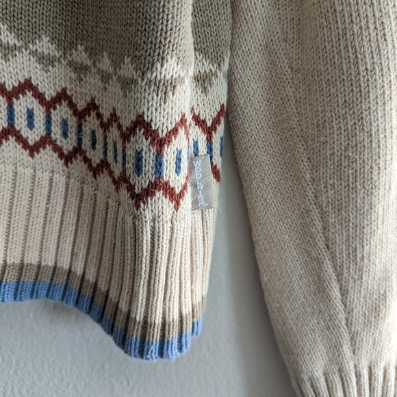 Woolrich | Fair Isle Zipper Front Nordic  Sweater - Picture 8 of 11